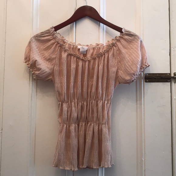 Sheer ruched top - Picture 1 of 3
